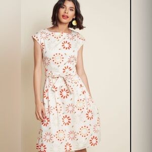 PALAVA Popsicle Print RETRO Women's Organic Cotton Dress sz 8/UK 12